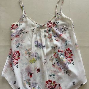 Aritzia Talula Floral Silk TankTop